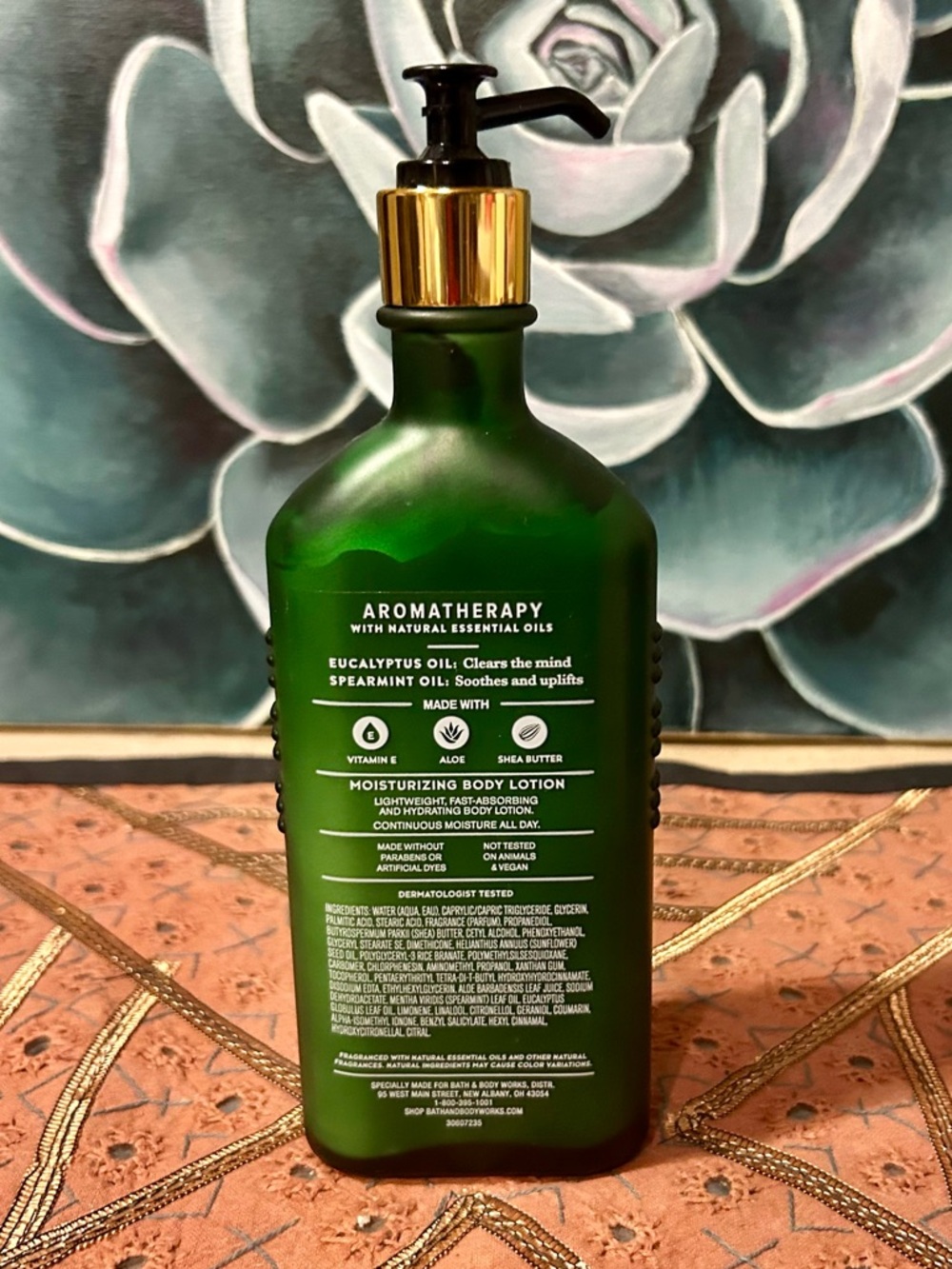 Bath & Body Works Aromatherapy Eucalyptus + Spearmint Moisturizing Body Lotion - Picture 2 of 3